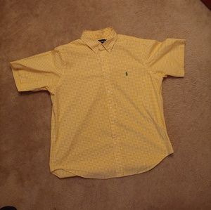 Ralph Lauren Polo Men's Yellow XL Short Sleeve